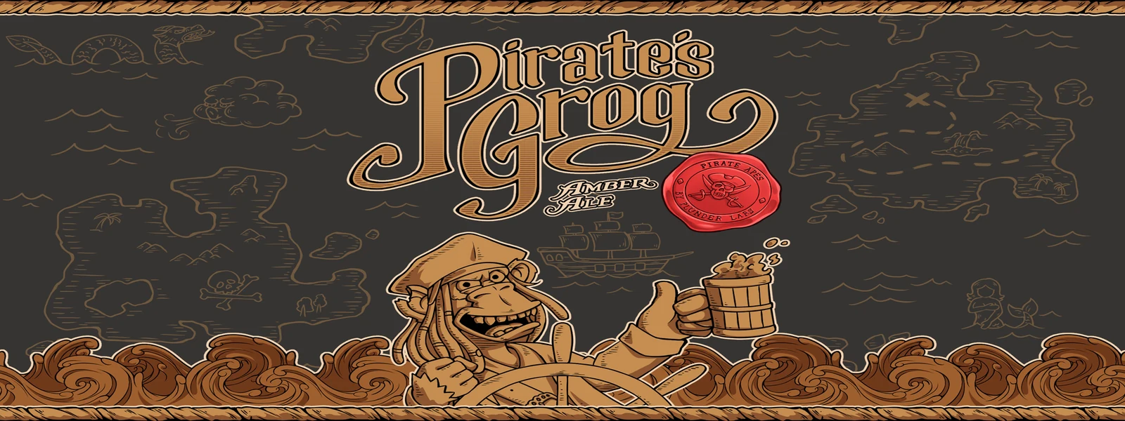 Pirate's Grog Amber Ale, by Plunder Labs